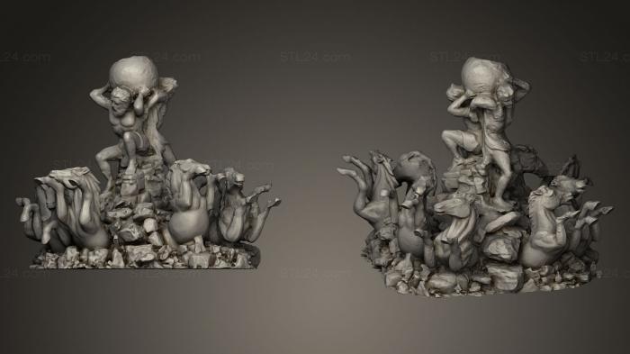 Памятники (Статуя Портафино, PM_0258) 3D модель для ЧПУ станка